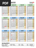 School Calendar 2024 2025 Landscape Year at A Glance