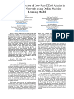 Real-Time Detection of Low-Rate DDoS Attacks in SDN-based Networks Using Online Machine Learning Model