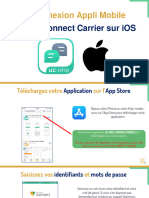 Tutoriel 1er Connexion Appli Mobile UC One Connect Carrier