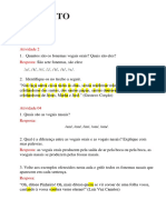 Gabarito de Gramatica - 6° - Vol1