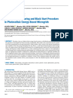 Optimal Power Sharing and Black Start Procedure in Photovoltaic Energy-Based Microgrids