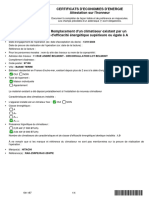 Certificats D'Economies D'Energie Attestation Sur L'honneur