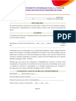 Consentimiento de Toma de Muestras Antidopaje y de Servicios Médicos