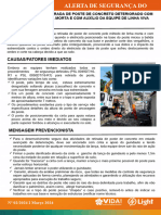 Alerta de Segurança Do Trabalho - #02.24 - Acidente Com Substituição de Poste Com LM - Rev01