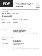 Ficha de Segurança do Óleo Diesel B S10 | PDF | Águas residuais ...