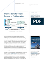 The Insertion of A Satellite Terminal in Port Operations - Port Economics, Management and Policy