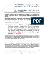 El derecho CONSTITUCIONAL a huelga