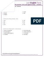 A For and Against Essay About The Internet - Answers