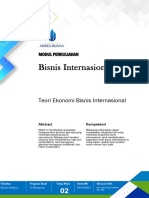 Chapter 2 - Teori Ekonomi Bisnis Internasional