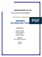 RESUMEN DE VENAS DEL TRONCO-GRUPO 3 - Anatomia.-1