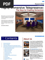 Download Highly Immersive Telepresence Research Brief by HowardSL SN72699841 doc pdf