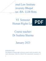 Human RTS Syllabus Sushma