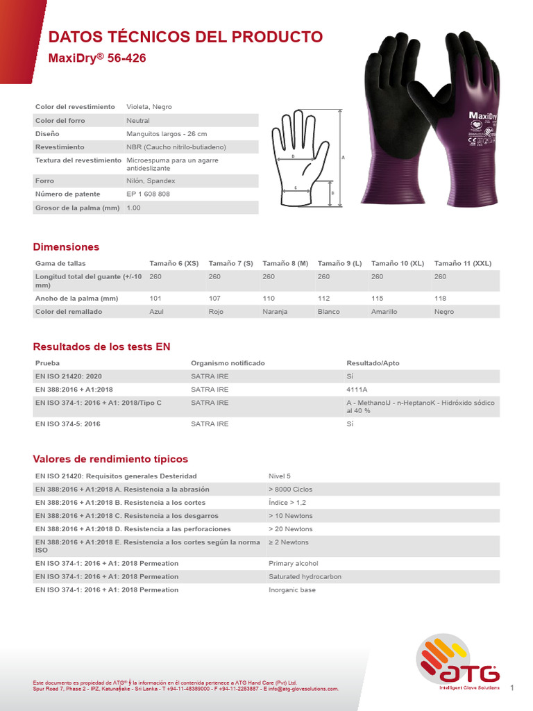 Atg 56-426 No:10 12 Çift Maxidry Drivers İş Eldiveni Fiyatları