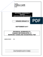 Physical Sciences P1 Memo