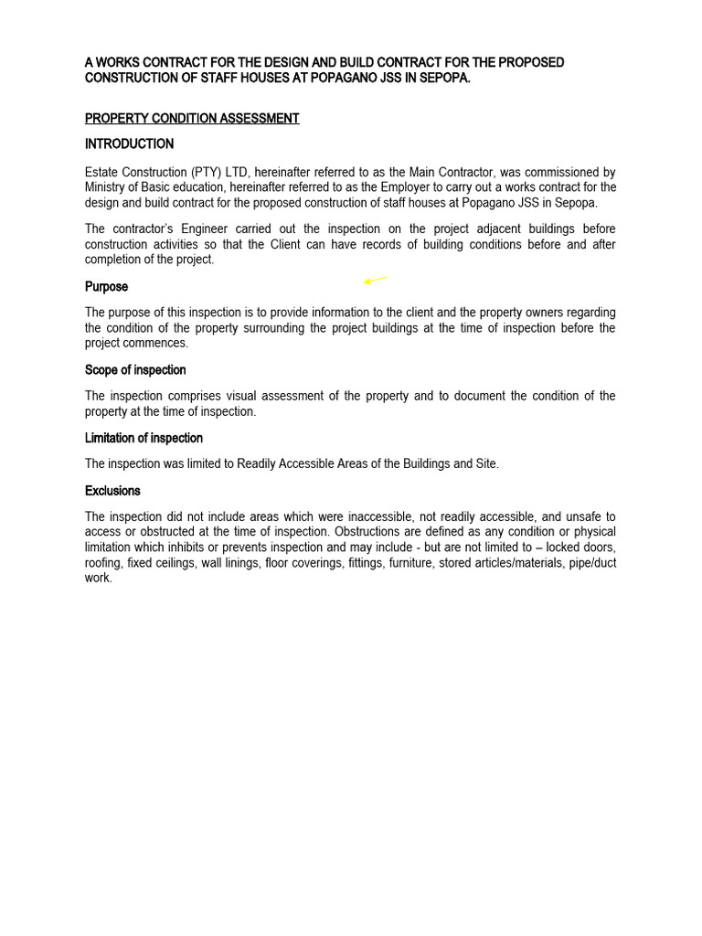 Construction Site Inspection Report | PDF | Wall | Plaster