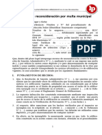 Recurso de Reconsideracion Por Multa Municipal Modelo Gaceta LP