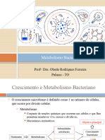 Aula 3. Metabolismo Bacteriano