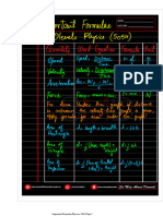 Important Formulae Physics 5054 - 231210 - 034849