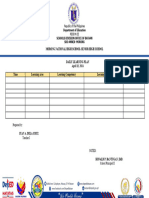 Daily Learning Plan