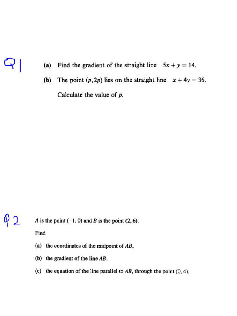 Coordinate Geometry Worksheet Pdf