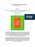 Calentamiento Específico Con Balón