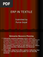 Erp in Textile