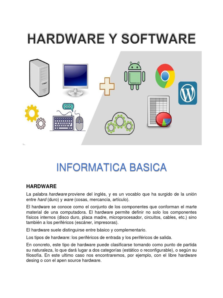 Hadware y Software | PDF | Hardware de la computadora | Mac OS
