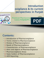 Introduction To Pharmacovigilance & Its Current Perspectives in Punjab