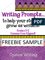 To Help Your Students Grow As Writers!: Freebie Sample