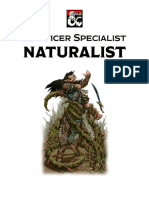 Naturalist 5e Artificer Specialist Subclass