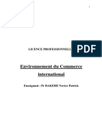 Cours Environnement Du Commerce International 2022-2023