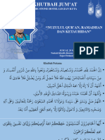 Khutbah 29 Maret 2024 Nuzulul Qur'an, Ramadhan Dan Tauhid