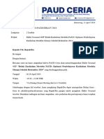 (DOWNLOAD) Surat Undangan Peserta Diklat Nasional PAUD Ceria - (16-19 April)