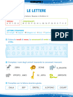 Le Lettere: L'alfabeto È Composto Da Lettere. Queste Si Dividono in