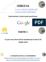 CERCO IA - Formation Avec GOOGLE QWIKLABS - Instructions de Participation