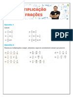 6 Ano Multiplicação de Fração