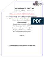 Evidencia 1.1 - Tabla Comparativa Sobre Las NIIF Vigentes y Su Contraparte en Las Normas de Información Financiera Aplicables en México