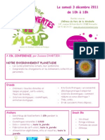 Programme Portes Ouvertes MEUP 3 décembre