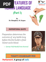 Hockett's Language Design Features Explained | PDF | Cognitive Science ...
