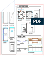 Atelier de Maintenance Groupe Electrogene: Plan Fondations Plan de Toiture