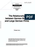 The Relationship Between German Banks and Large Ge