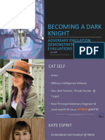 Cat Self & Kate Esprit - Becoming A Dark Knight Adversary Emulation Demonstration For ATT&CK Evaluations