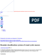 Bosniak Cyst Classification