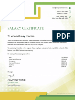 Salary Certificate Template-987680901