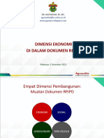 Dimensi Ekonomi Di Dalam Dokumen RPJPD