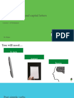 Past Simple Verbs and Capital Letters 6xk30e Presentation