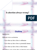 Is Abortion Always Wrong