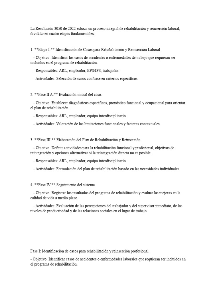 Proceso de Rehabilitación Laboral 2022 | PDF | Evaluación | Desempleo