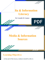 Media and Information Sources