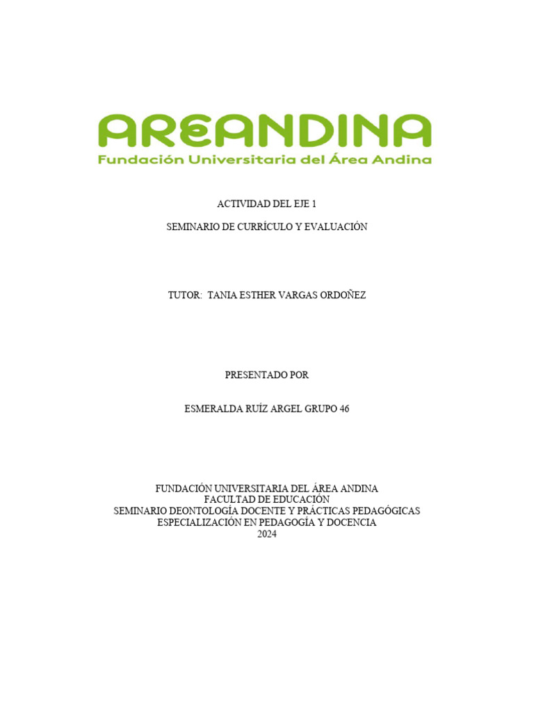 Evaluación del Currículo Educativo 2024 | PDF | Plan de estudios ...